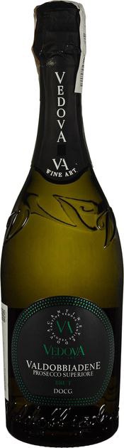 Вино Ігр. Vedova Valdobbiadene Prosecco Superiore Brut 11% сухе біле 0,75 Італія